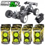 Combo Mugen MBX8R ECO +  Ruedas PCT + Servo SRT BH9027